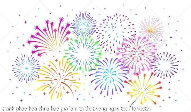 tranh phao hoa chua bao gio lam ta that vong ngay tet file vector